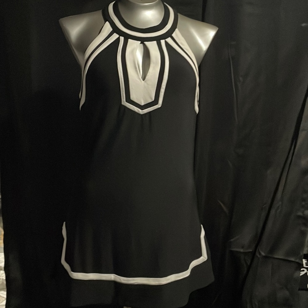 Halter top from White House Black market. Black and white.
